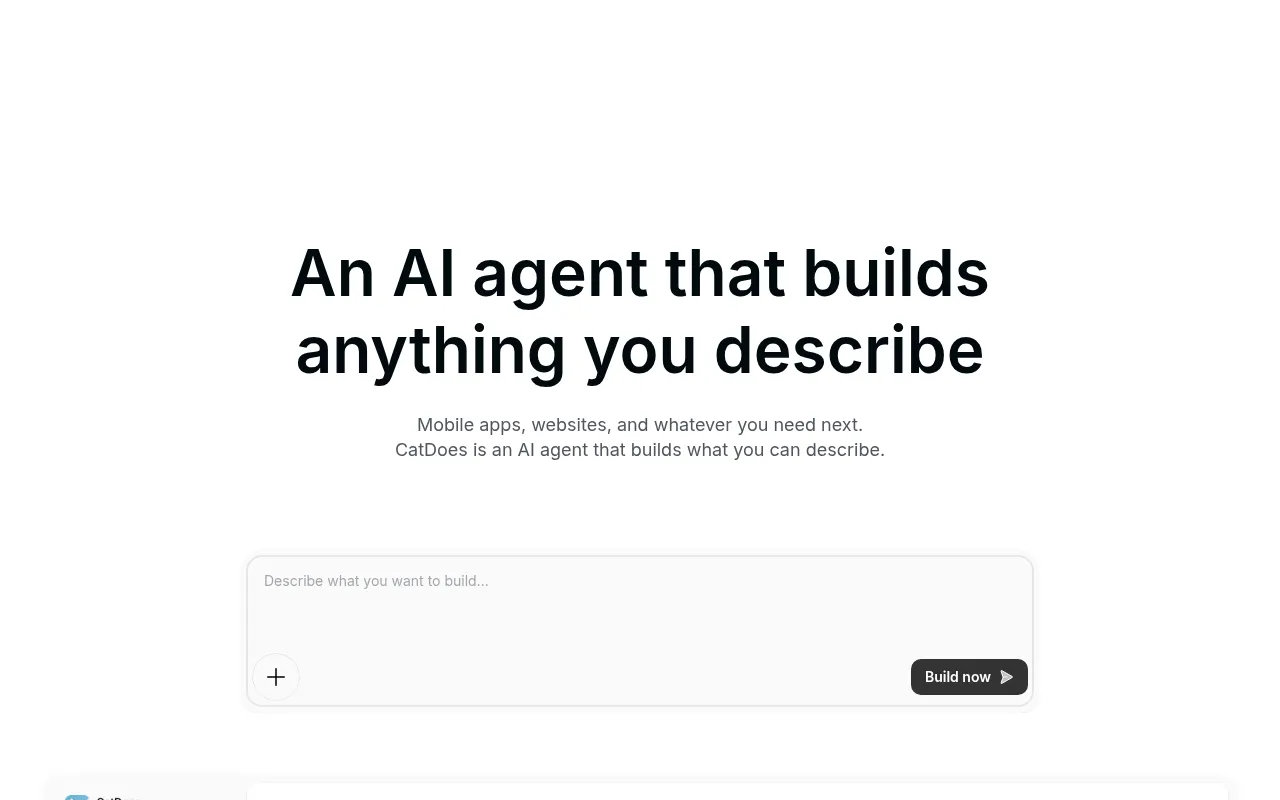 CatDoes homepage screenshot