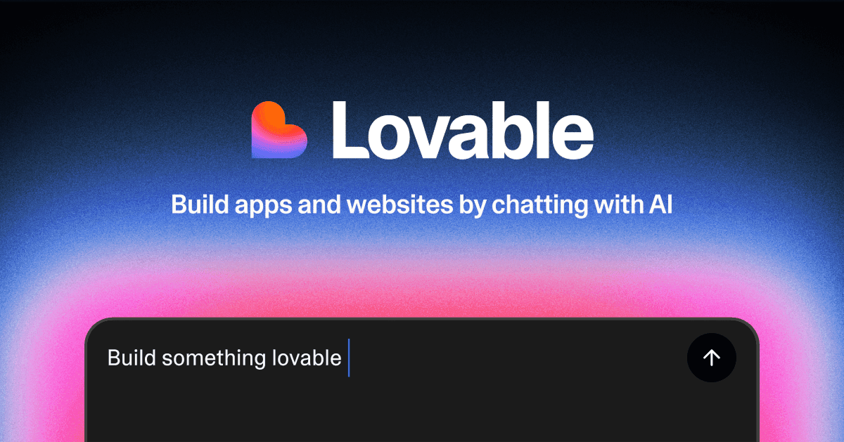 Lovable + Supabase homepage screenshot
